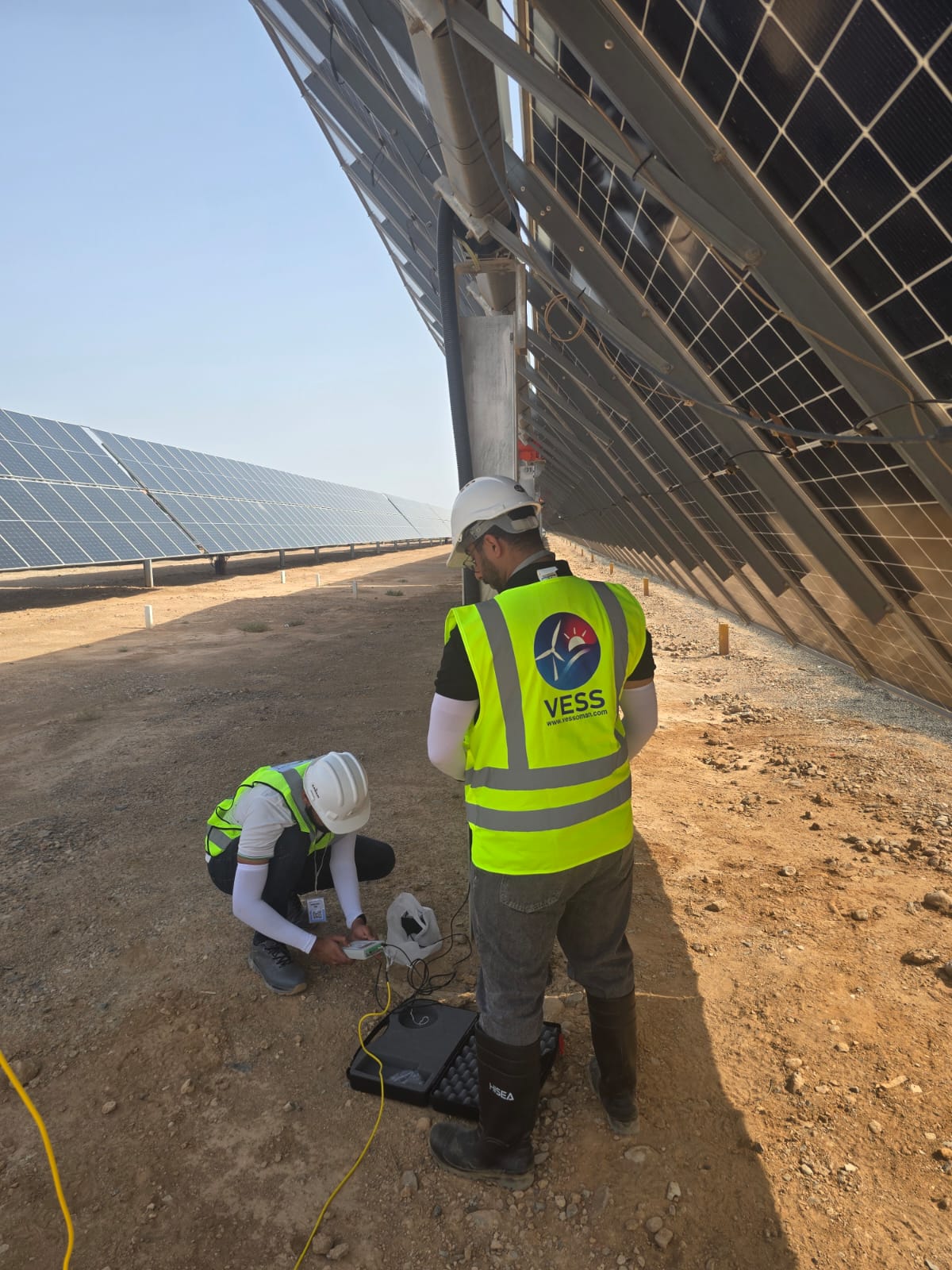 Utility-scale solar PV array in Oman